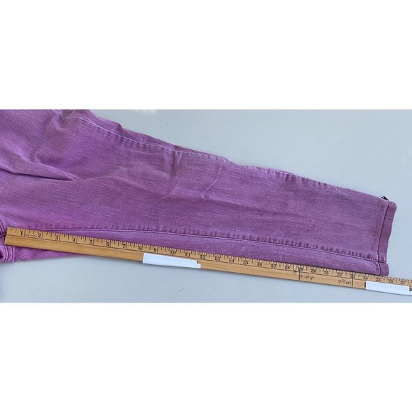 Lee Shapetastic Hidden Hold Woman’s Pink Rose Pants Size 10 With Ankle Zippers - Picture 8 of 14